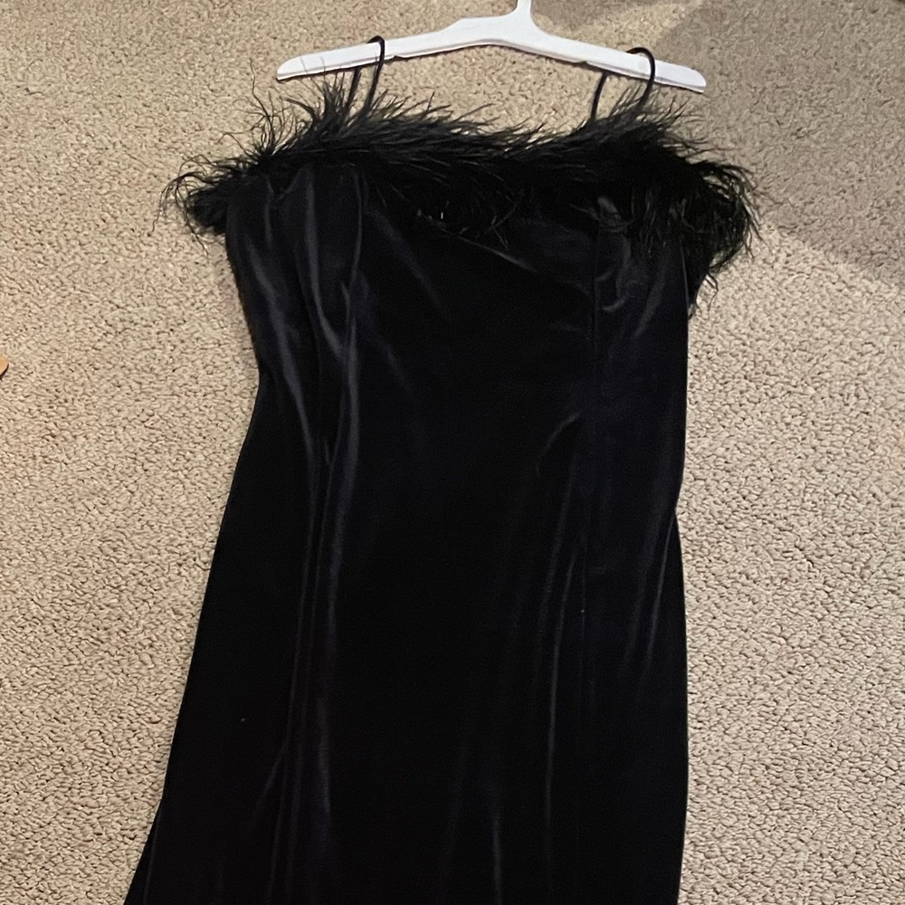 Elegant Black Velvet Dress